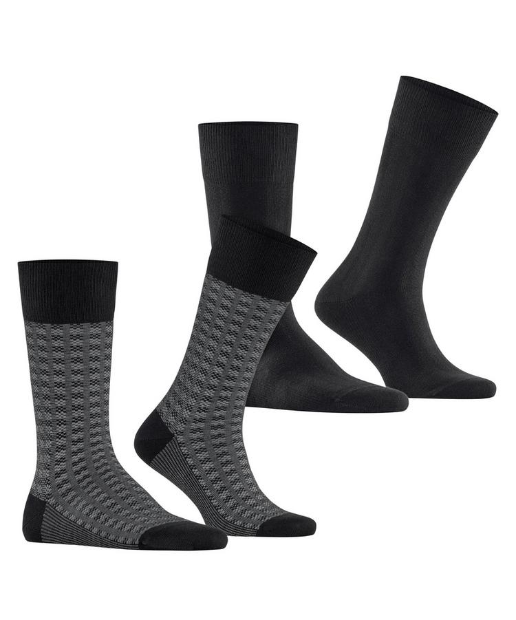 ESPRIT ESPRIT Houndstooth SO  2-Pack Socken Herren - black (3000) - 0 | SportScheck