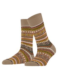 Burlington Fair Isle Delight SO Freizeitsocken Damen camel (5038)