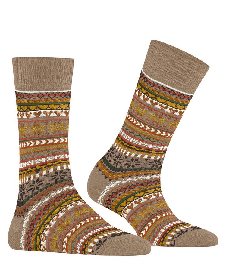 Burlington Burlington Fair Isle Delight SO Socken Damen - camel (5038) - 0 | SportScheck