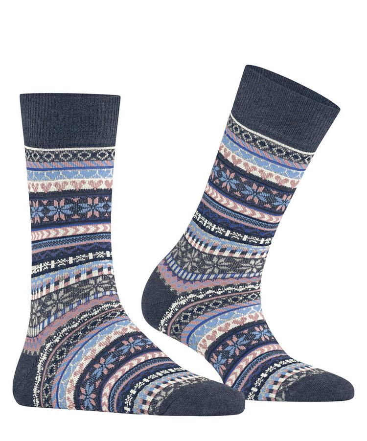 Burlington Burlington Fair Isle Delight Socken Damen - dark blue mel. (6688) - 0 | SportScheck