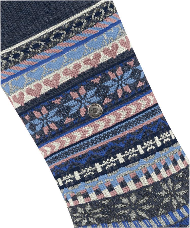 Burlington Burlington Fair Isle Delight Socken Damen - dark blue mel. (6688) - 1 | SportScheck