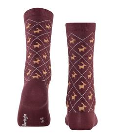 Rückansicht von Burlington Reindeer SO Freizeitsocken Damen barolo (8526)