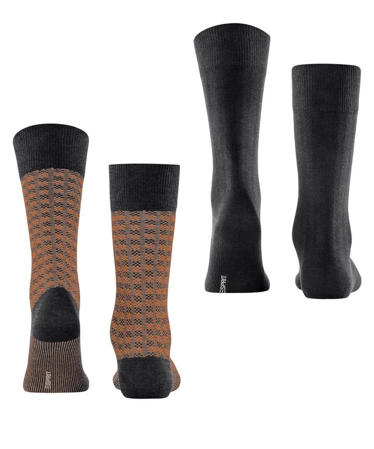 ESPRIT ESPRIT Houndstooth SO  2-Pack Socken Herren - anthra.mel (3081) - 0 | SportScheck