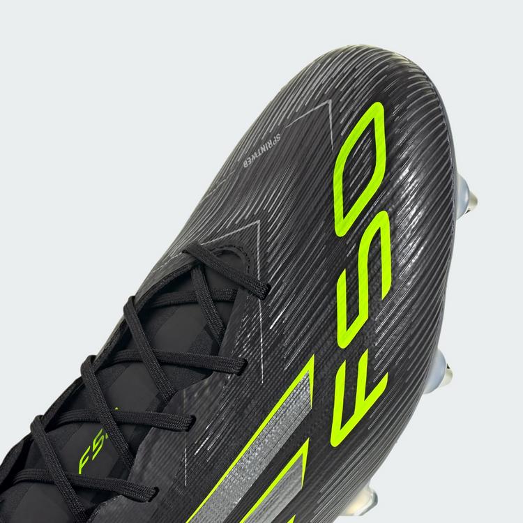 adidas adidas F50 Elite Fu&szlig;ballschuh, weiche B&ouml;den Fu&szlig;ballschuhe - Core Black / Iron Metallic / Lucid Lemon - 6 | SportScheck