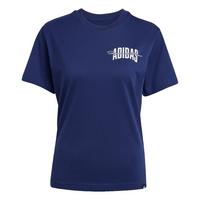 adidas College Grafik T-Shirt T-Shirt Damen - Dark Blue