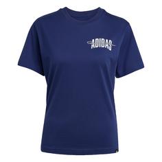 adidas College-Grafik T-Shirt T-Shirt Damen Dark Blue