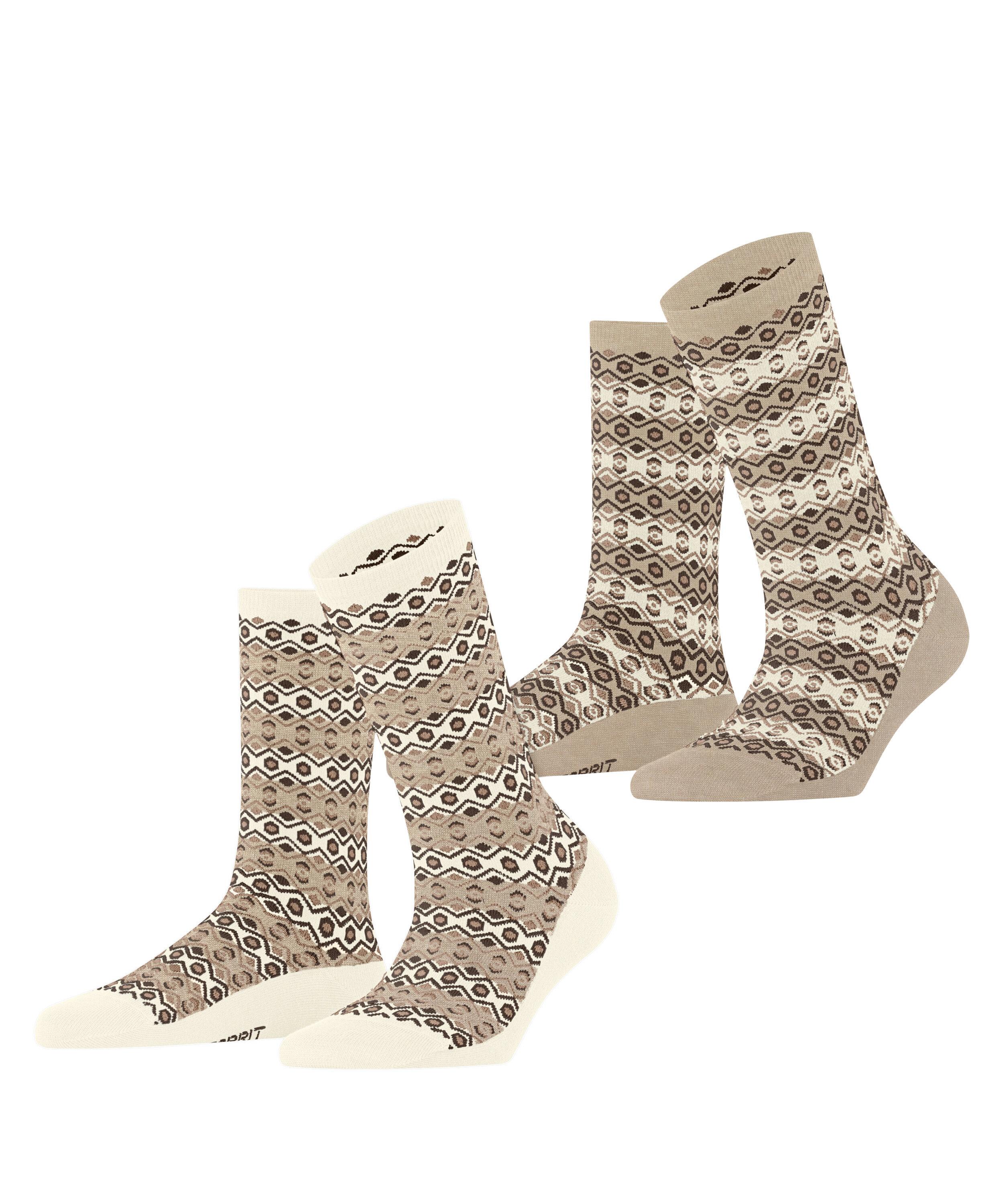 ESPRIT Scandinavian SO  2-Pack Socken Damen - sortiment (0010)