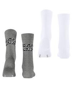 Rückansicht von ESPRIT Memphis Rib SO  2-Pack Freizeitsocken Damen sortiment (0010)