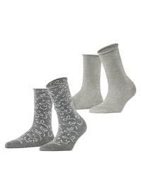 ESPRIT Flower Lines  2-Pack Socken Damen - sortiment (0010)