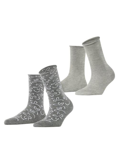 ESPRIT Flower Lines  2-Pack Socken Damen