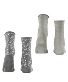 Rückansicht von ESPRIT Flower Lines  2-Pack Freizeitsocken Damen sortiment (0010)
