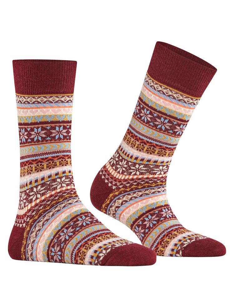 Burlington Burlington Fair Isle Delight SO Socken Damen - claret (8435) - 0 | SportScheck