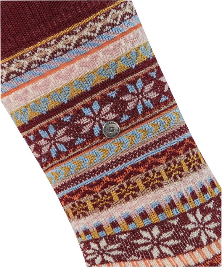 Burlington Burlington Fair Isle Delight SO Socken Damen - claret (8435) - 1 | SportScheck