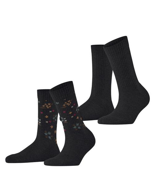 ESPRIT Flower Rib SO  2-Pack Socken Damen