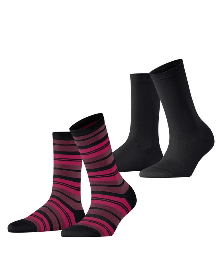 ESPRIT ESPRIT College Stripe 2-Pack Socken Damen - black (3000) - 0 | SportScheck