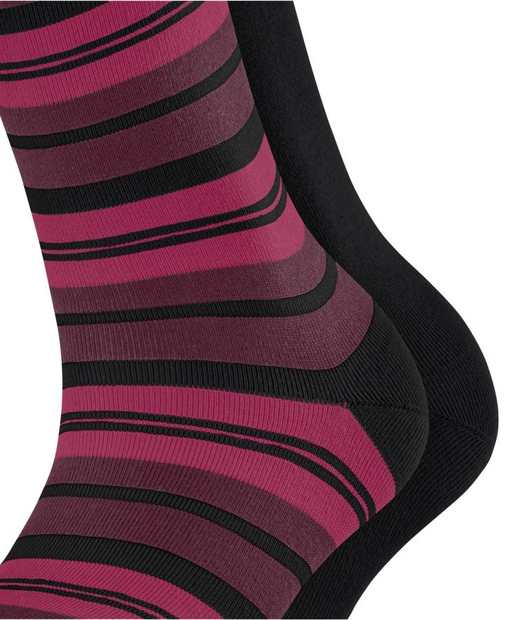 ESPRIT ESPRIT College Stripe 2-Pack Socken Damen - black (3000) - 1 | SportScheck