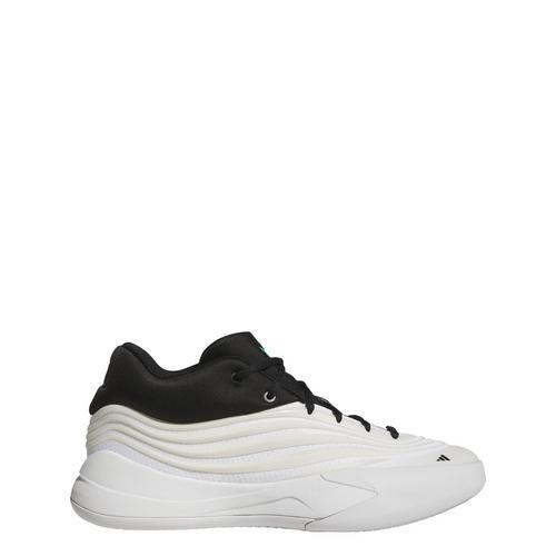 Rückansicht von adidas Dame X Schuhe Basketballschuhe Zero Metalic / Core Black / Court Green
