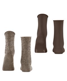 Rückansicht von ESPRIT Flower Lines  2-Pack Freizeitsocken Damen sortiment (0020)