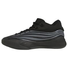adidas Dame X Schuhe Basketballschuhe Core Black / Iron Metallic / Lucid Blue