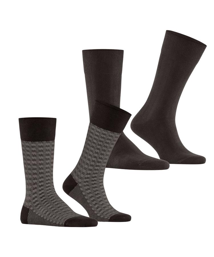 ESPRIT ESPRIT Houndstooth SO  2-Pack Socken Herren - dark brown (5233) - 0 | SportScheck