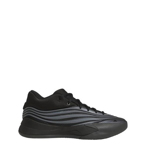 Rückansicht von adidas Dame X Schuhe Basketballschuhe Core Black / Iron Metallic / Lucid Blue
