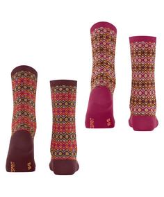 Rückansicht von ESPRIT Scandinavian SO  2-Pack Freizeitsocken Damen sortiment (0030)