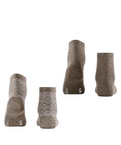 Rückansicht von ESPRIT Heart Pattern SSO  2-Pack Freizeitsocken Damen sortiment (0020)