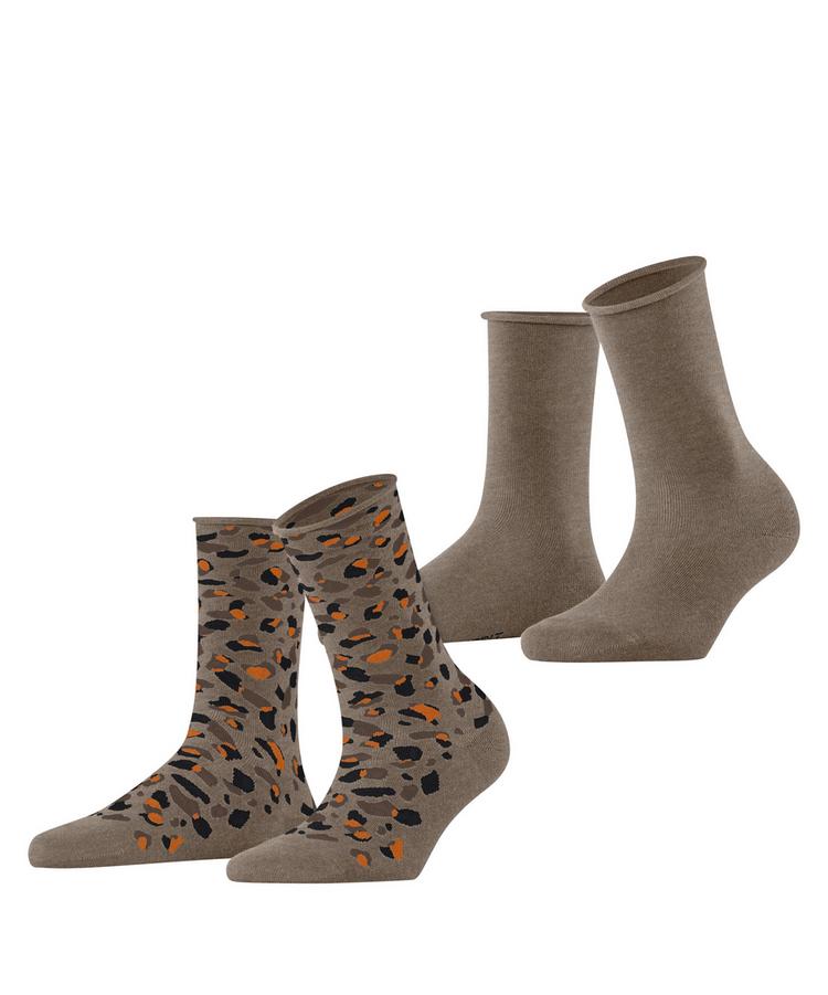 ESPRIT ESPRIT Art Pattern  2-Pack Socken Damen - nutmeg mel (5410) - 0 | SportScheck