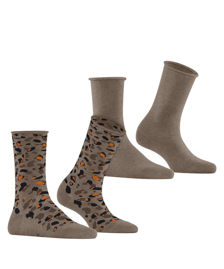 ESPRIT ESPRIT Art Pattern  2-Pack Socken Damen - nutmeg mel (5410) - 0 | SportScheck