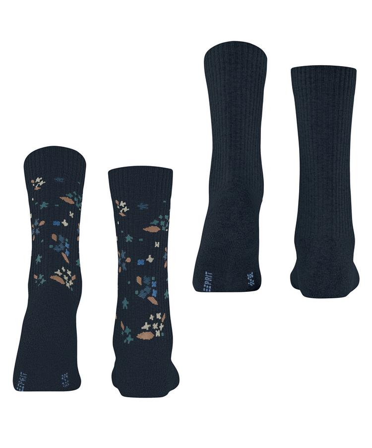 ESPRIT ESPRIT Flower Rib SO  2-Pack Socken Damen - marine (6120) - 0 | SportScheck
