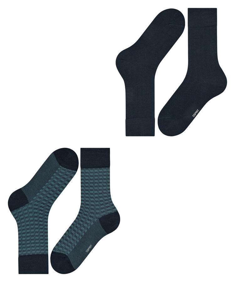 ESPRIT ESPRIT Houndstooth SO  2-Pack Socken Herren - marine (6120) - 2 | SportScheck