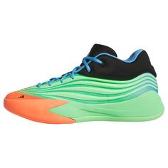 adidas Dame X Schuhe Basketballschuhe Lime Burst / Signal Coral / Blue Burst