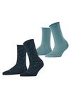 ESPRIT Flower Lines  2-Pack Socken Damen - sortiment (0040)