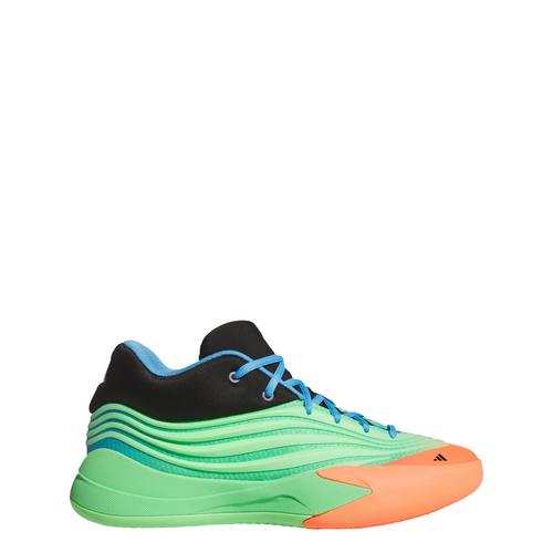 Rückansicht von adidas Dame X Schuhe Basketballschuhe Lime Burst / Signal Coral / Blue Burst