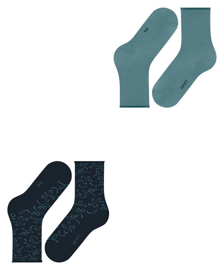 ESPRIT ESPRIT Flower Lines  2-Pack Socken Damen - sortiment (0040) - 2 | SportScheck