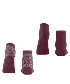 Rückansicht von ESPRIT Heart Pattern SSO  2-Pack Freizeitsocken Damen sortiment (0030)