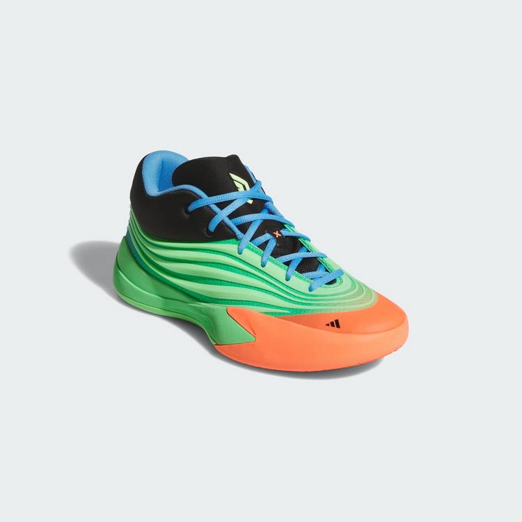 adidas adidas Dame X Schuh Basketballschuhe - Lime Burst / Signal Coral / Blue Burst - 3 | SportScheck