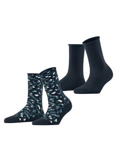 ESPRIT Art Pattern  2-Pack Freizeitsocken Damen marine (6120)