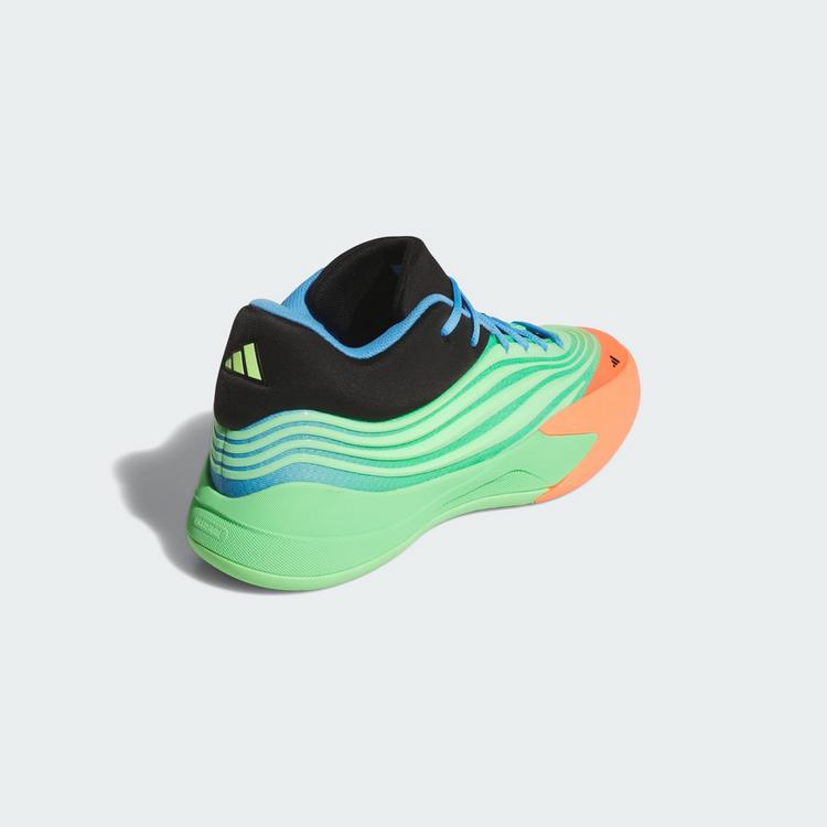 adidas adidas Dame X Schuh Basketballschuhe - Lime Burst / Signal Coral / Blue Burst - 4 | SportScheck