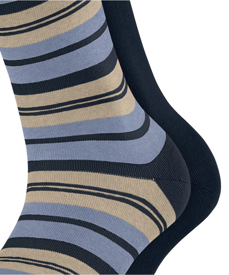 ESPRIT ESPRIT College Stripe 2-Pack Socken Damen - marine (6120) - 1 | SportScheck