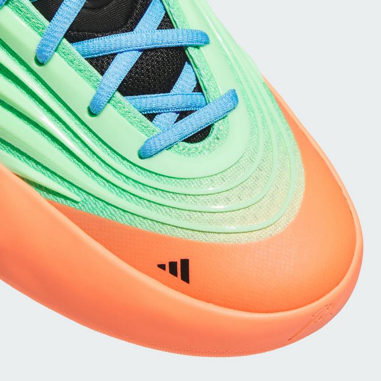 adidas adidas Dame X Schuh Basketballschuhe - Lime Burst / Signal Coral / Blue Burst - 6 | SportScheck