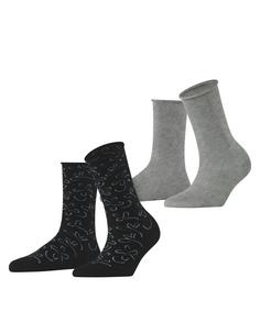 ESPRIT Flower Lines  2-Pack Freizeitsocken Damen sortiment (0050)