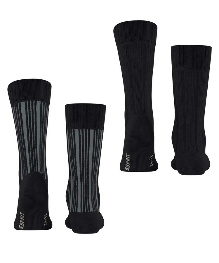 ESPRIT ESPRIT Plush Rib SO  2-Pack Socken Herren - black (3000) - 0 | SportScheck