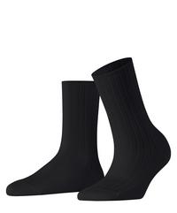 Falke Cotton Rib SO Socken Damen - black (3000)