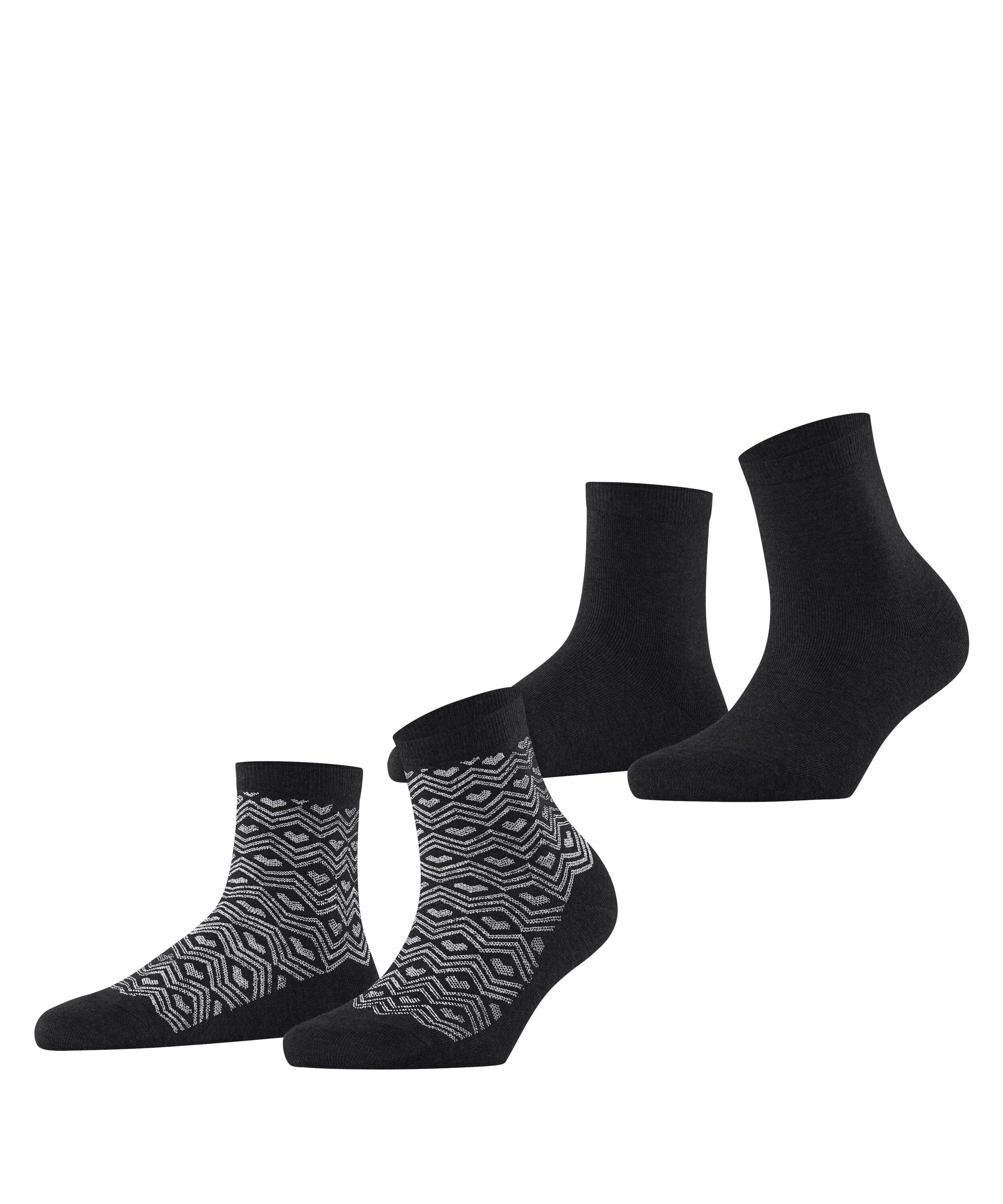 ESPRIT Heart Pattern SSO  2-Pack Socken Damen - sortiment (0050)