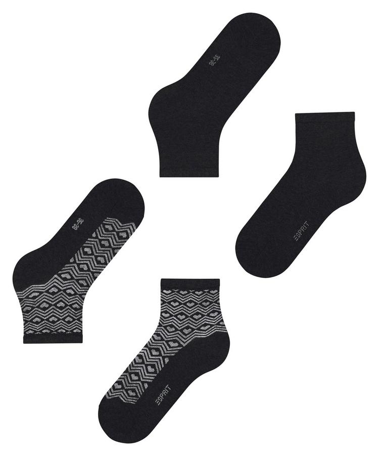 ESPRIT ESPRIT Heart Pattern SSO  2-Pack Socken Damen - sortiment (0050) - 2 | SportScheck