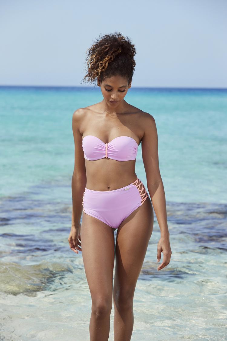 VENICE BEACH VENICE BEACH B&uuml;gel-Bandeau-Bikini-Top Bikini Oberteil Damen - lila - 0 | SportScheck