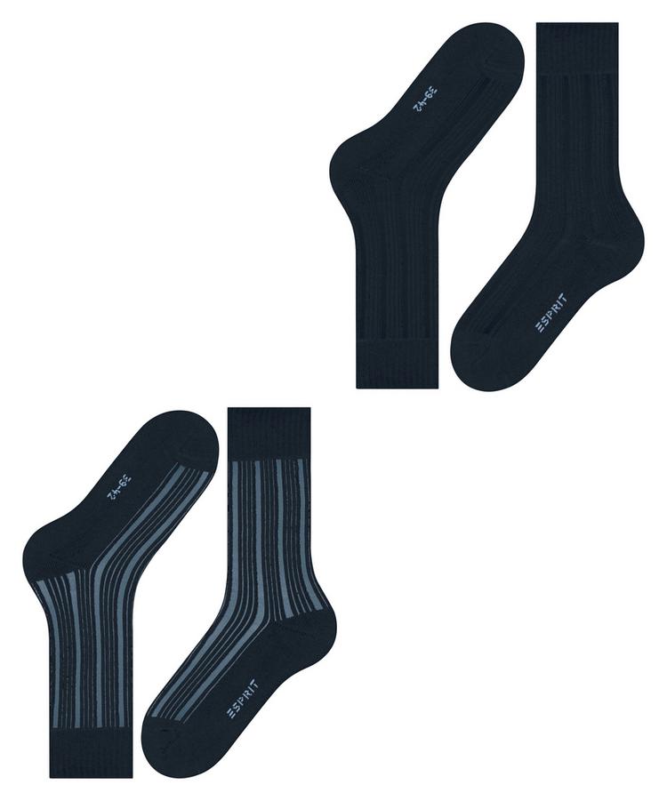 ESPRIT ESPRIT Plush Rib SO  2-Pack Socken Herren - marine (6120) - 2 | SportScheck