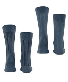 Rückansicht von ESPRIT Plush Rib SO  2-Pack Freizeitsocken Herren light denim (6660)