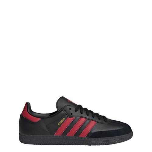 Rückansicht von adidas Samba Manchester United Schuh Fußballschuhe Core Black / Mufc Red / Core Black